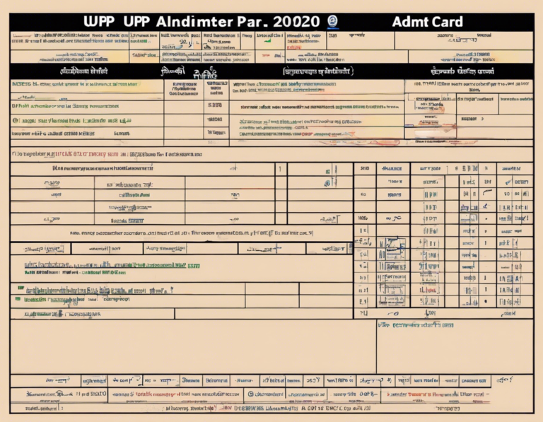 Guide to UPP Admit Card 2024 Download