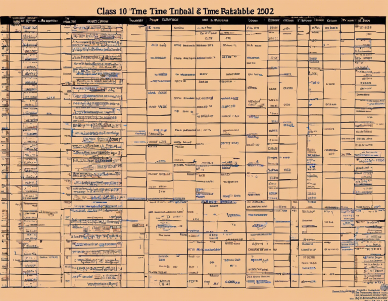 RBSE Class 10 Time Table 2024